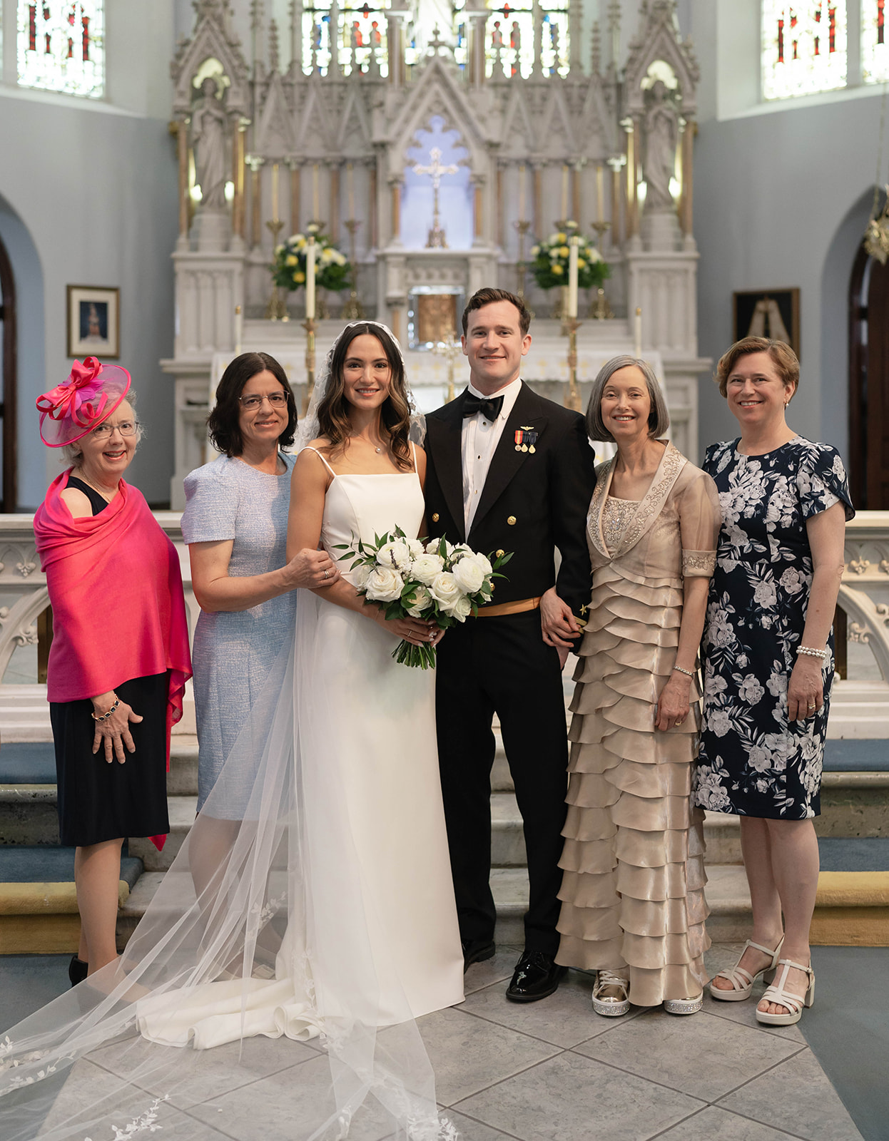 Charmaine with her mom and aunts